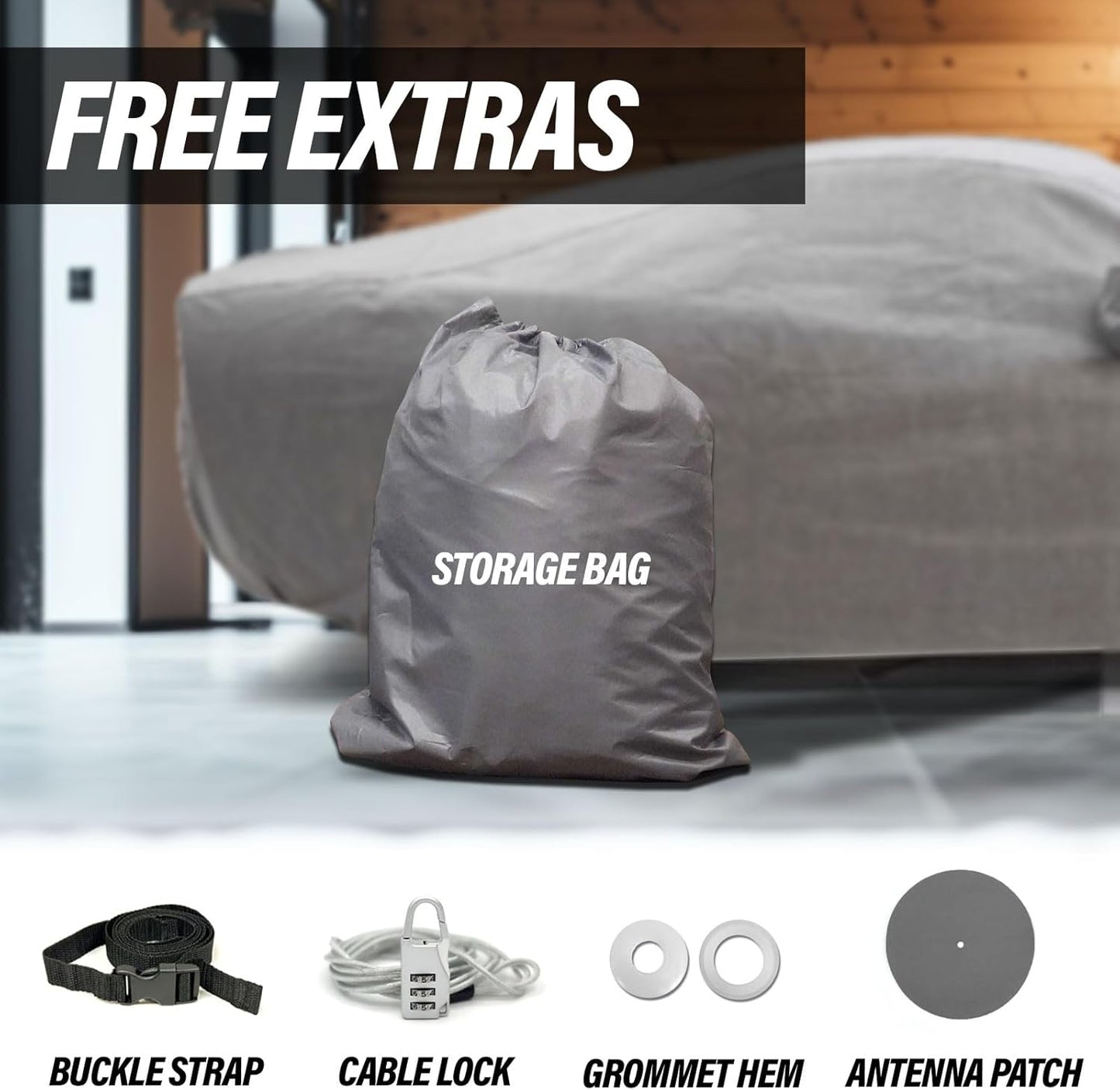 Supreme Full Car Cover – Semi Custom Fit for Full-Size Cars | Dustproof, Windproof, UV Protection, Breathable & Durable All-Weather Protection | Fits Volkswagen 412 1972-1974 Wagon 2-Door