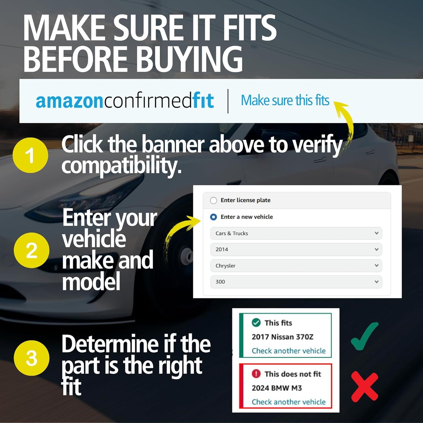 Premium Ceramic Front Brake Pads (1001-0965C) Compatible with Dodge Ram 1500 2006-2008, Dodge Ram 2500 2003-2008, Dodge Ram 3500 2003-2008, Dodge Ram 4000 2005-2007