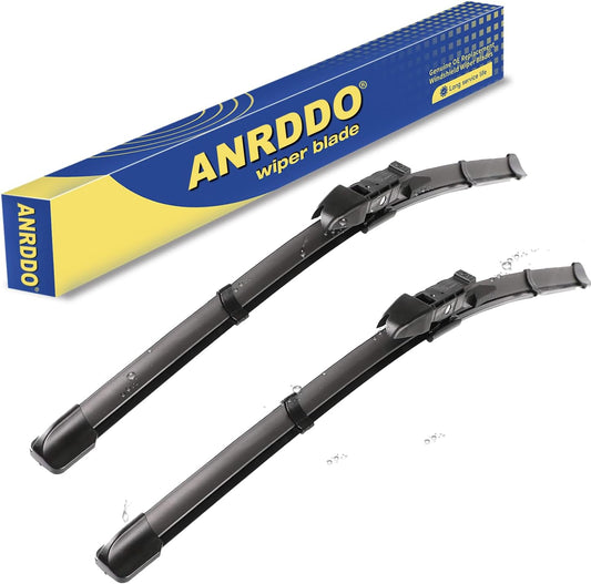 Wipers Factory Replacement For 2004-2010 BMW 5-Series 6-Series E60 E61 525i 535i 530i 545i 550i 645Ci 650i M5 M6 Original Equipment Windshield Wiper Blades Set -24"+23" Top Lock (Set of 2)