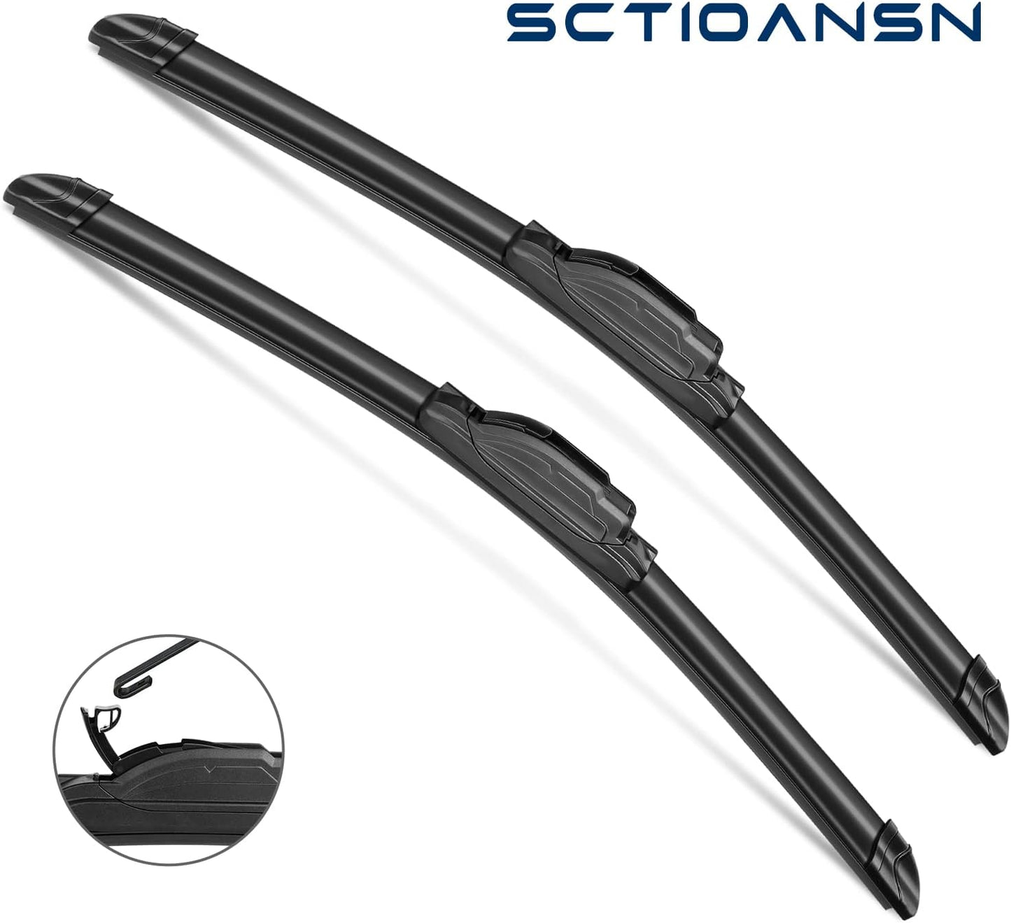 3Pcs Kia Soul Windshield Wipers for Kia Soul 2020-2023, All Seasons Original Equipment Automotive Replacement Windshield Wiper Blades for My Car- 24"/20"/11" (Pack of 3) J- HOOK