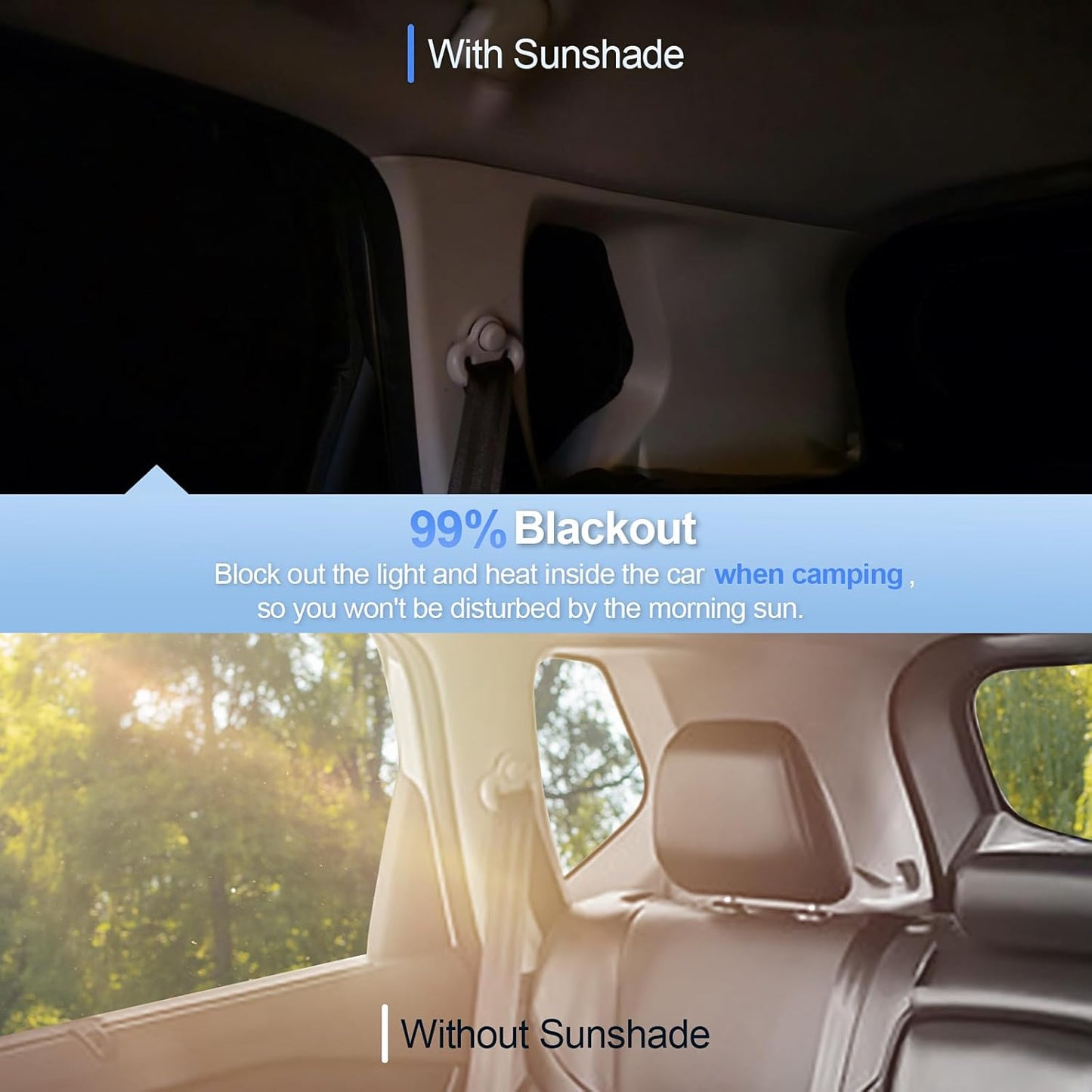 8pcs Car Window Shades for Chevrolet Tahoe 2015-2020 Accessories,Windshield Side Rear Full Sunshade,Sun Visor UV Blocking, Privacy Protection and Blackout for Camping Outdoor