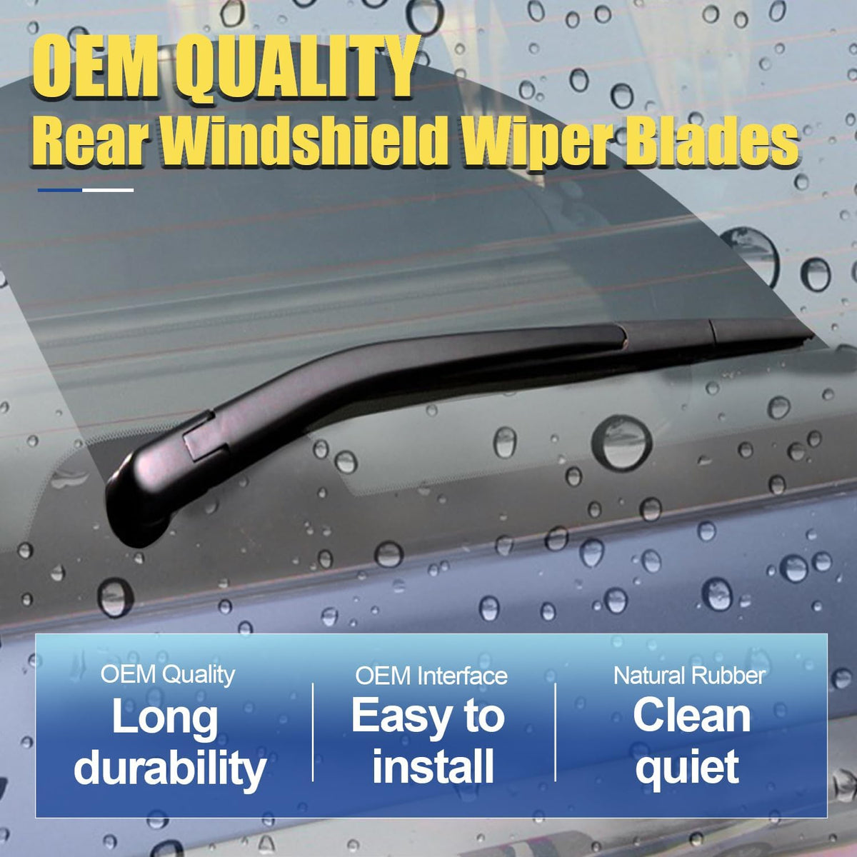 Wipers Factory Replacement For GMC Acadia Chevy Malibu Traverse Saturn Aura Outlook VW Tiguan Range Rover Evoque Original Equipment Windshield Wiper Blades Set - 24"+21" (Set of 2)