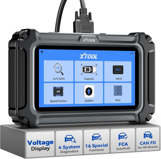 XTOOL D5S OBD2 Scanner - 2025 Code Reader for Cars & Trucks with 16 Resets, Crank Sensor Relearn, Throttle Relearn, EPB, FCA AutoAuth, CAN FD for GM, Engine ABS SRS Transmission Car Diagnostic Tool