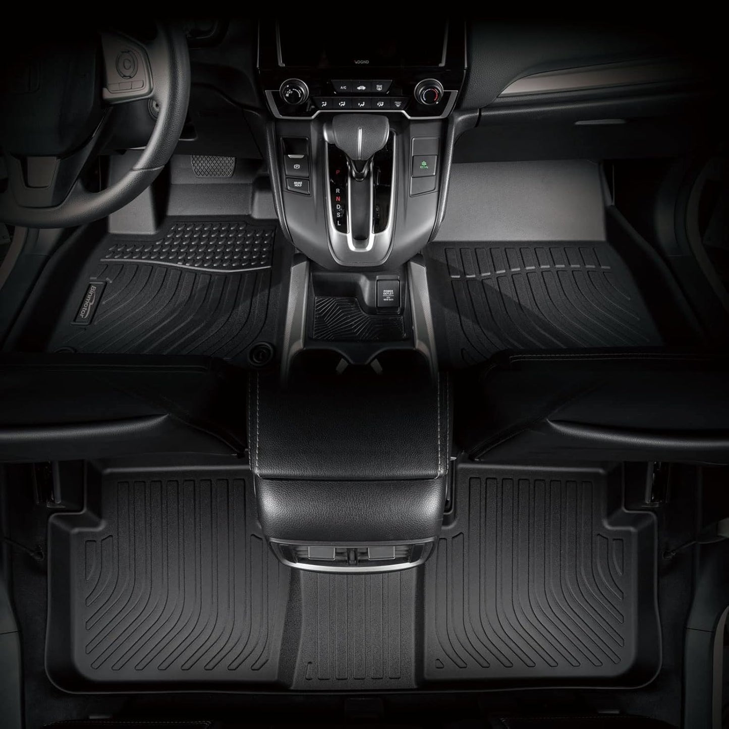 Binmotor-Floor Mats & Cargo Liner Set for Acura Integra 2023-2025, All Weather Mats Cargo Trunk Mat Waterproof Rubber Mats for Acura Integra Accessories Custom Fit