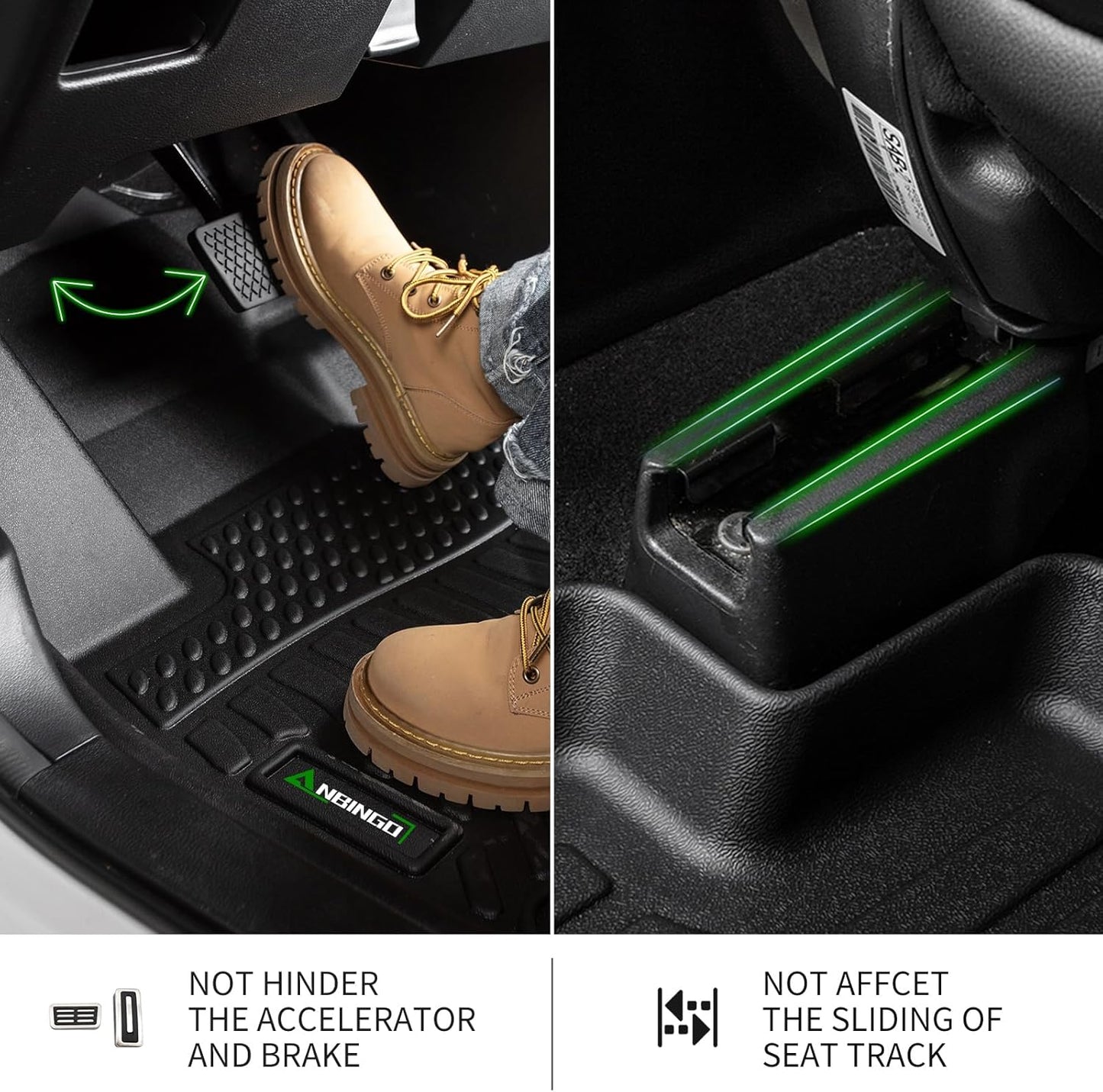 ANBINGO®-Floor Mats for 2025 2026 Chevy Equinox (Not for EV) & GMC Terrain 2025,All Weather TPE Protection Equinox Floor Mats 1st & 2nd Row Floor Liners for 2025 Chevy Equinox Accessories